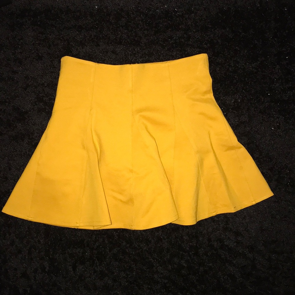 Mustard Mini Skirt (NWOT)